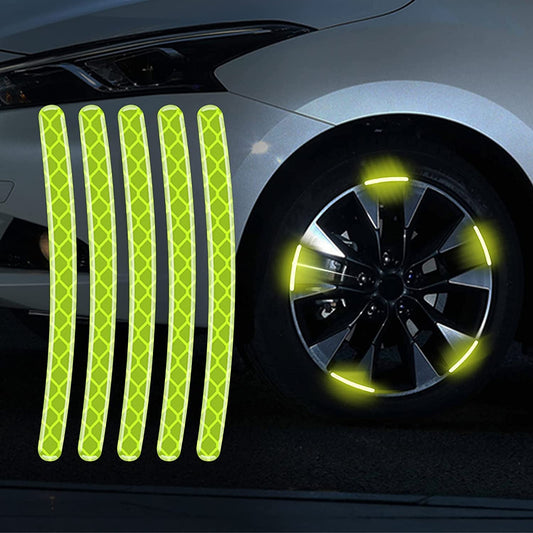 Speed Car & Bike Glow In The Night Reflective Stickers (Set of 20)